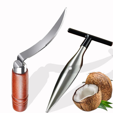 XHGAYL premium coconut opener set with puncher for quick access to juice