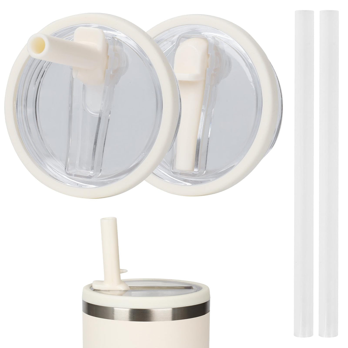 XHJH Stanley Quencher 20oz lid with handle for spill-free travel.
