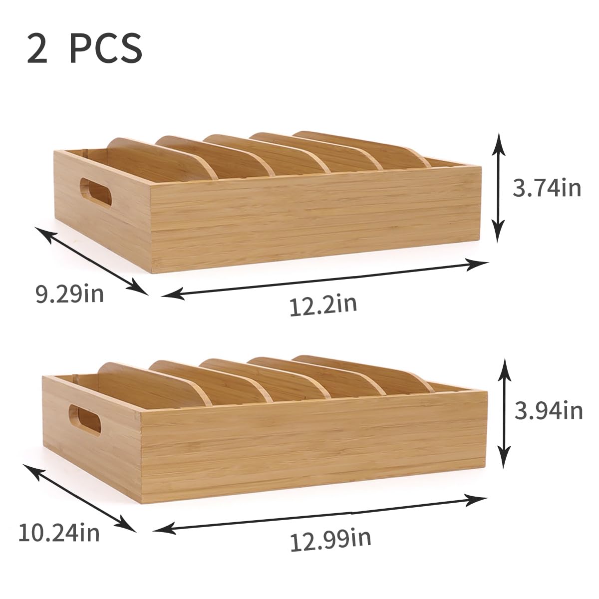 XiaoyuziTF bamboo kitchen organizer drawer with adjustable dividers