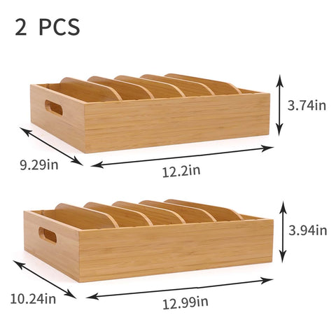 XiaoyuziTF bamboo kitchen organizer drawer with adjustable dividers