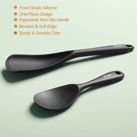 XiaoZu seamless construction spoon on counter highlights easy to clean design.