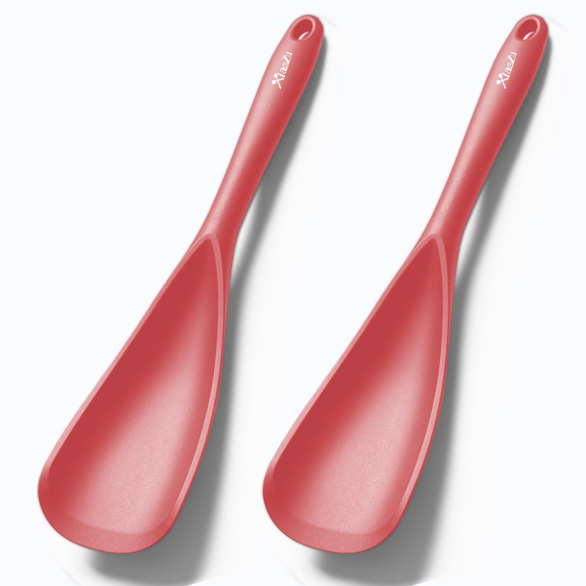 XiaoZu silicone spatula spoon 2pc set for versatile cooking and serving.