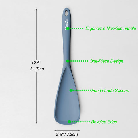 XiaoZu silicone spatula spoon heat resistant up to 600°F for hot pans