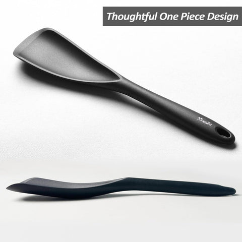 XiaoZu seamless one-piece spatula spoon prevents food buildup during prep.