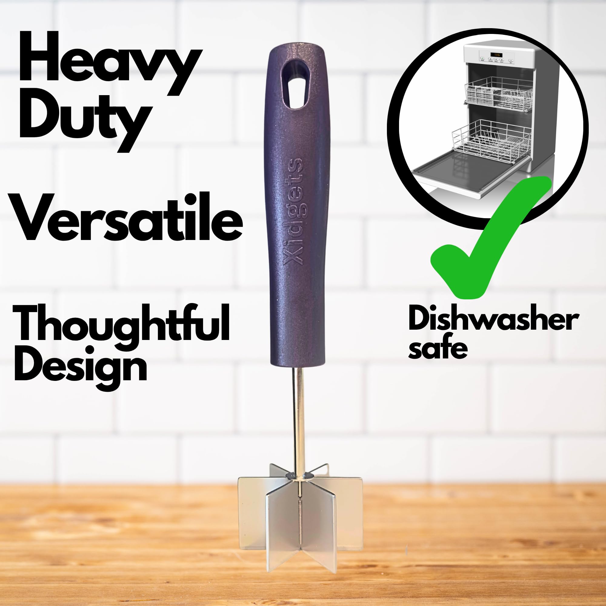Xidgets patent-pending design adds durable, unique functionality.