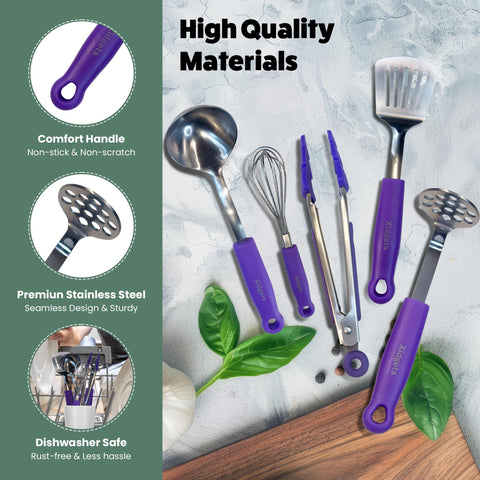 Xidgets plum mini turner, flip and plate foods with ease
