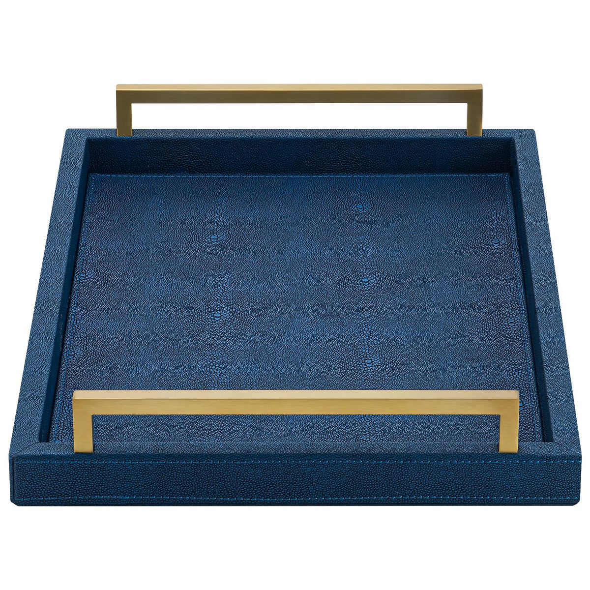 XIGEXIGE navy blue decorative serving tray with refined style on a table