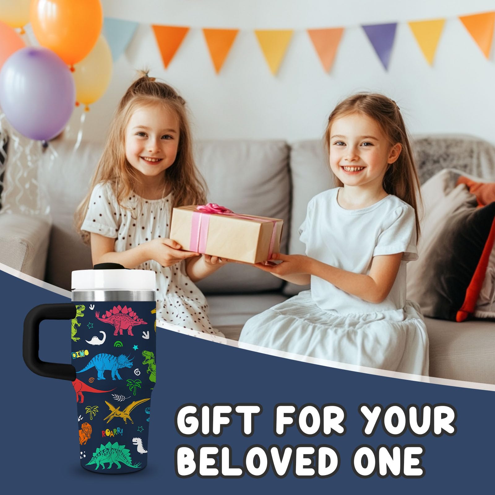 Xiiai dinosaur tumbler makes a great gift for dinosaur lovers.