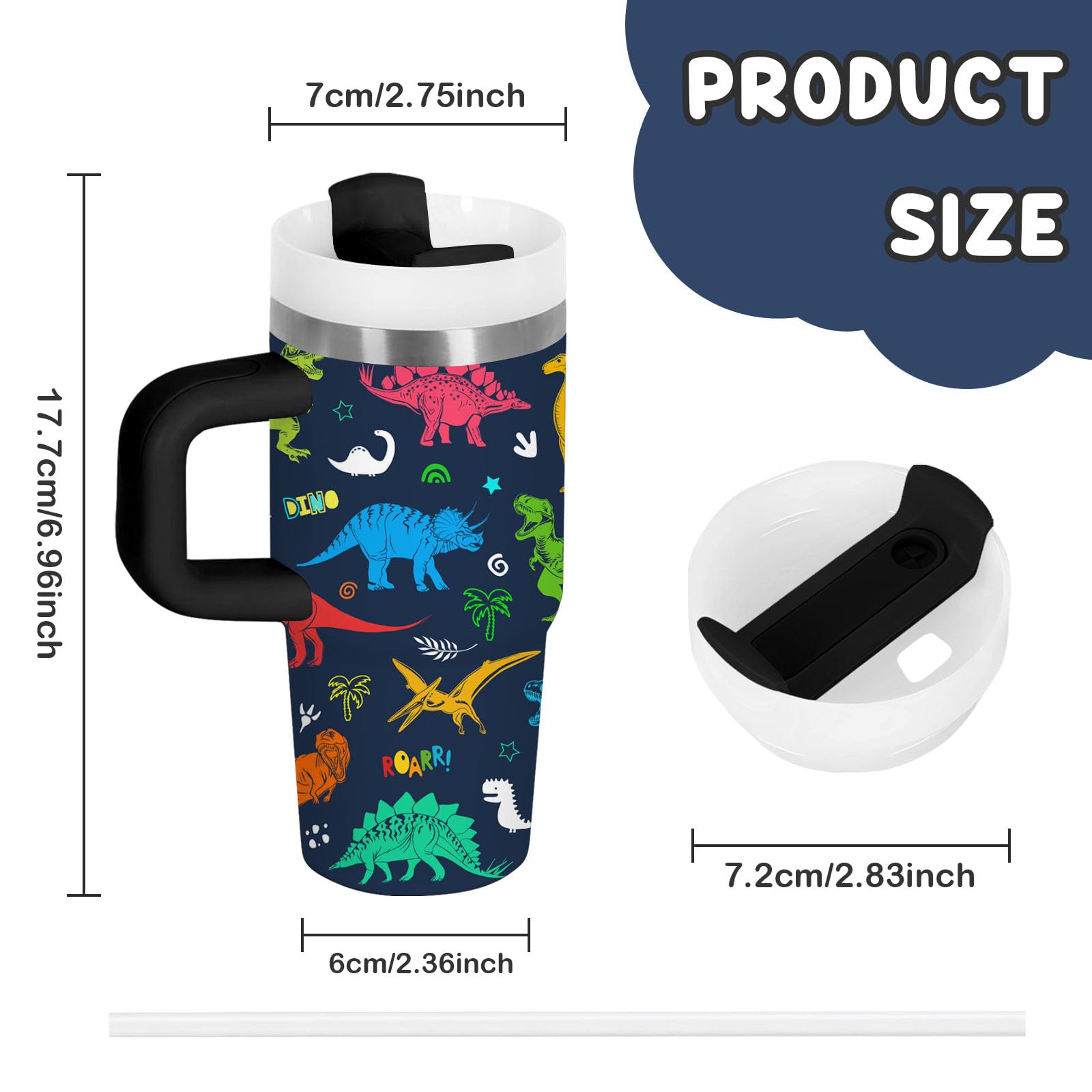 Xiiai tumbler with kid friendly handle designed for small hands.