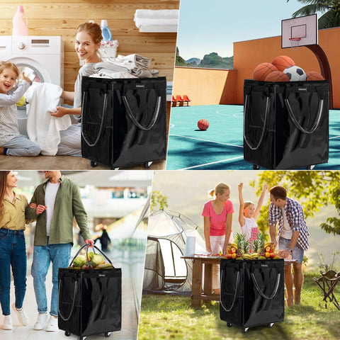 Xiktslin tote features 3-handles for versatile grips and carrying options