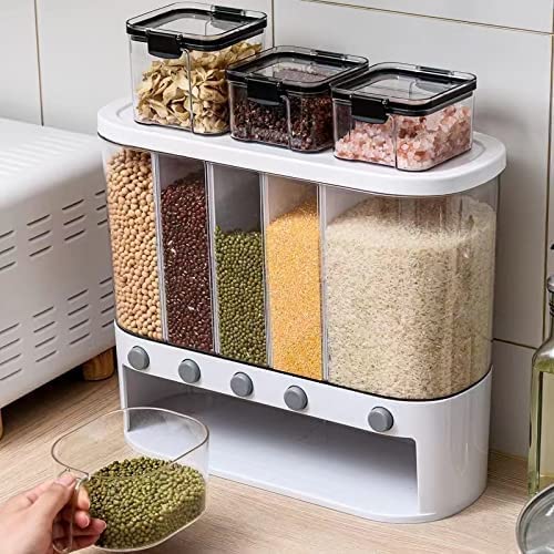 Xilei wall-mount kitchen storage saves counter space.