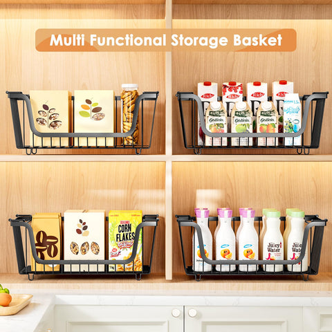 XILIDIA open-design baskets offer clear visibility for snacks and groceries.
