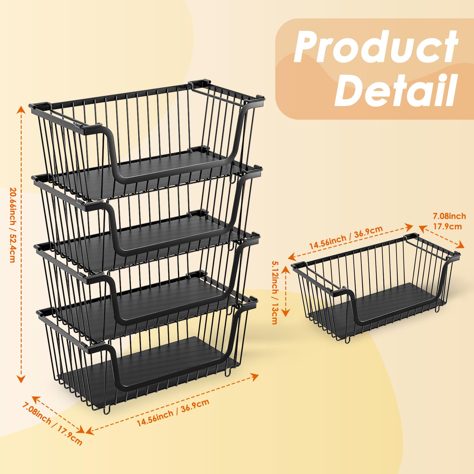 XILIDIA U-shaped access design for quick item retrieval from the basket.