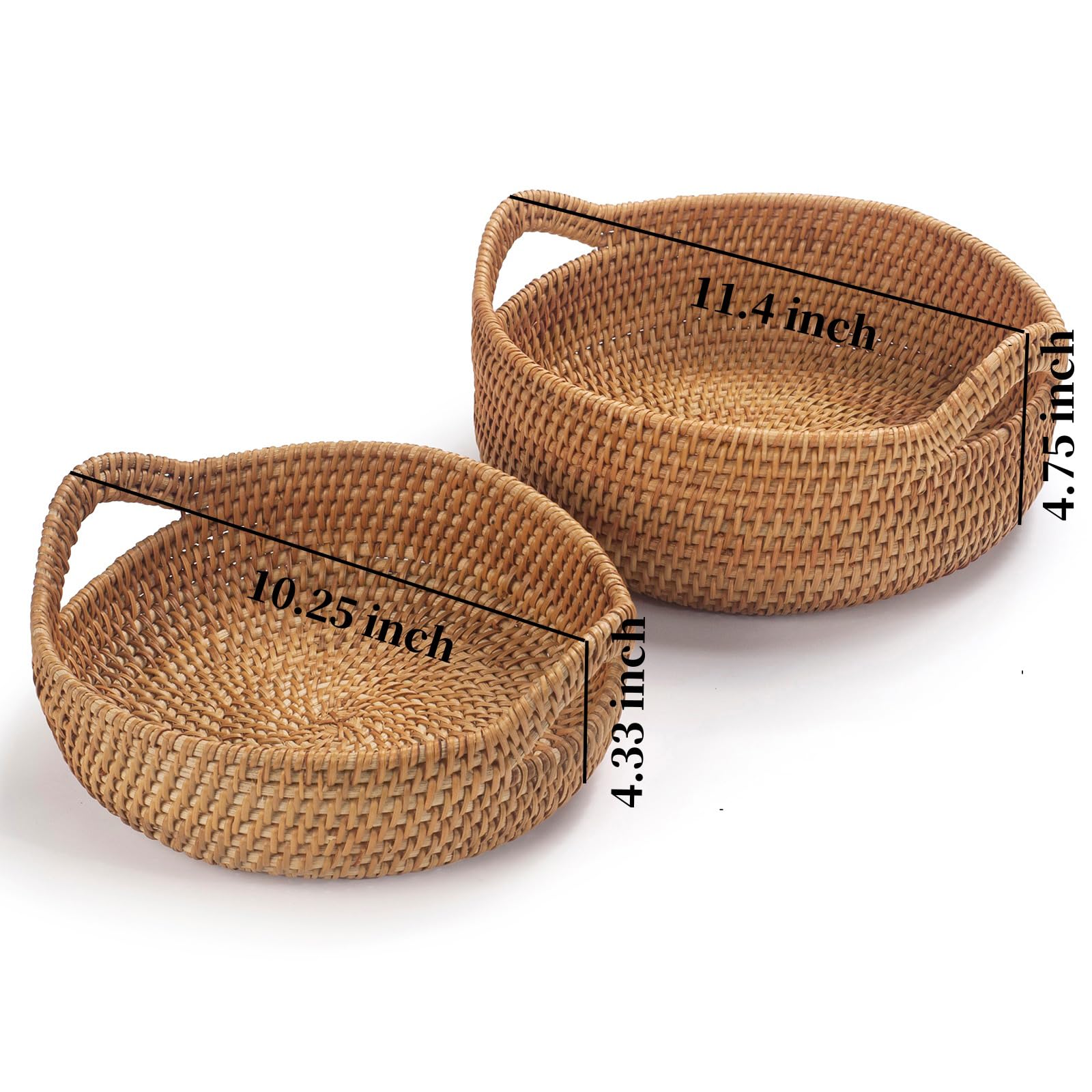 XIMISISE easy-clean rattan basket with damp cloth maintenance.