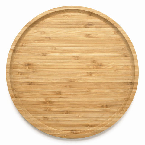 XIMISISE bamboo tray curved edge enhances portability and safety