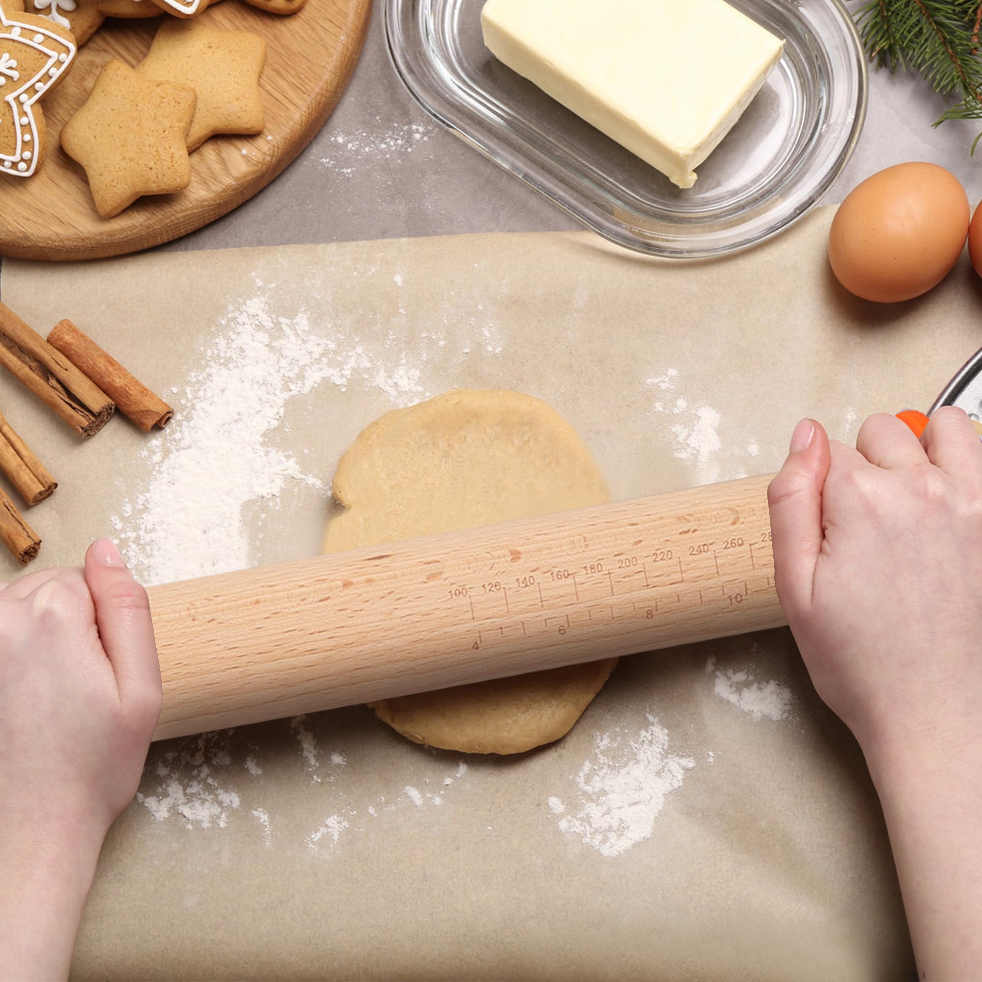 XINBADA fondant roller delivers ultra-smooth, even sheets for decorating.