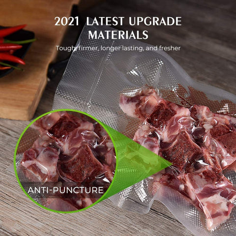 XinBaoLong puncture-prevention bags protect foods during freezing.