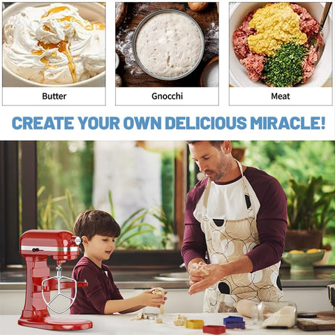 XINBOOGQ compound butter and pastry dough mixing with paddle attachment