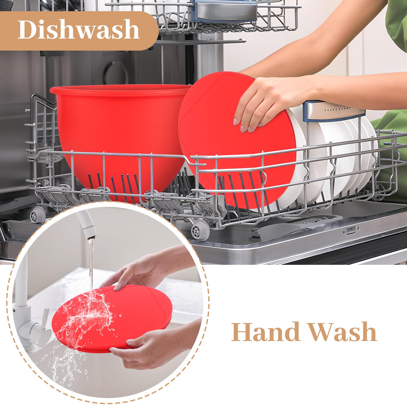 XINBOOGQ dishwasher-safe bowls simplify cleaning after cooking