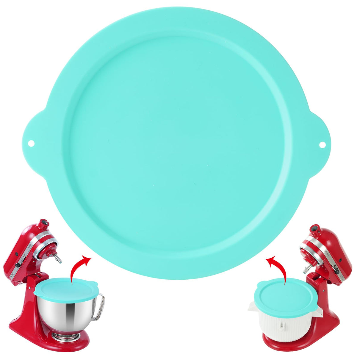 XINBOOGQ silicone lid on a 2QT bowl sealing freshness and preventing leaks