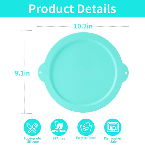 XINBOOGQ silicone lid on a 5QT bowl keeping contents dust-free