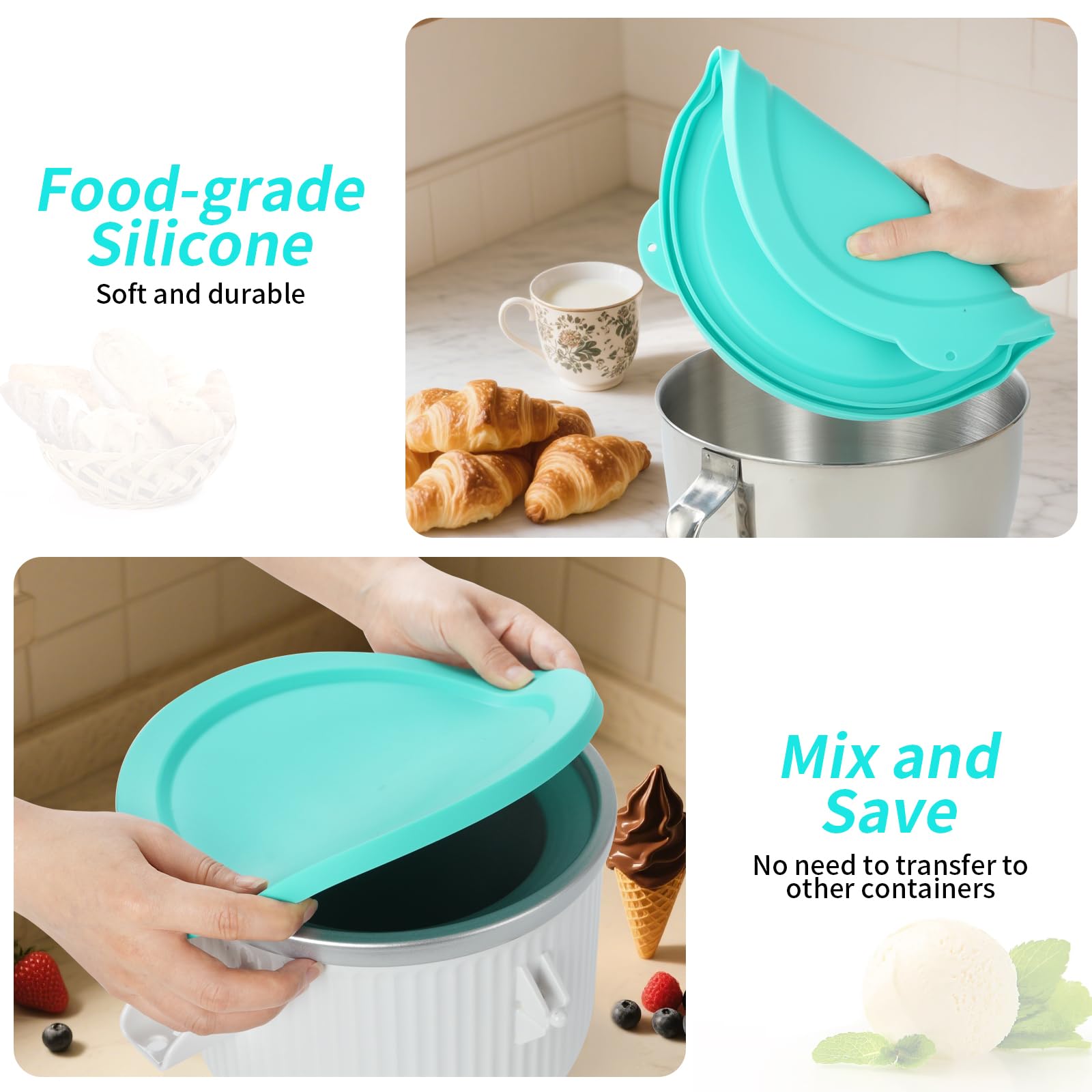 XINBOOGQ silicone lid in the microwave safe up to 200C