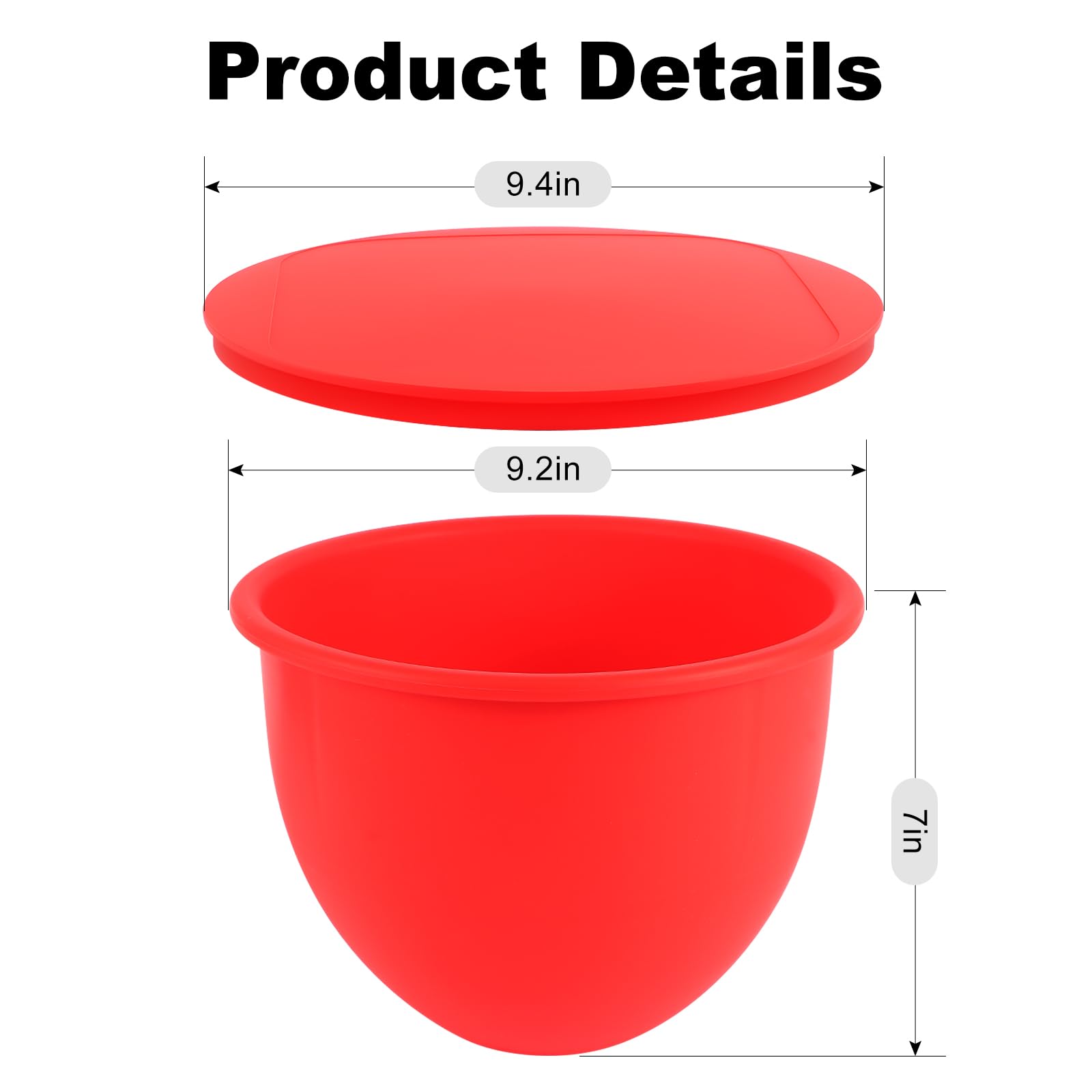 XINBOOGQ silicone bowls with lids for stable prep and easy sealing