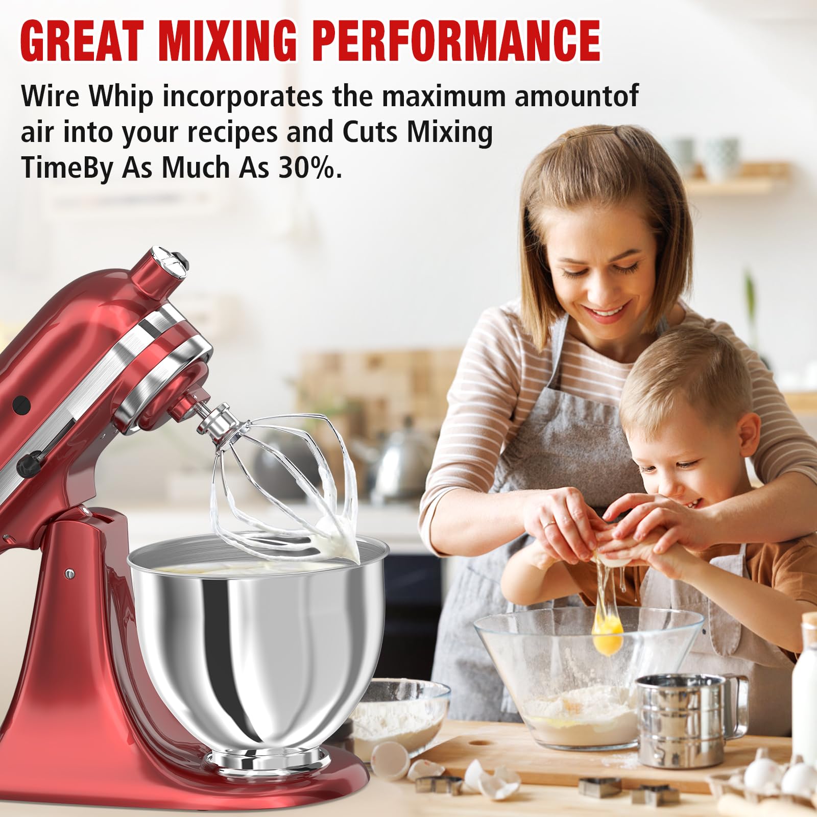 XINCAN 3-piece attachment set expands your mixer’s capabilities.