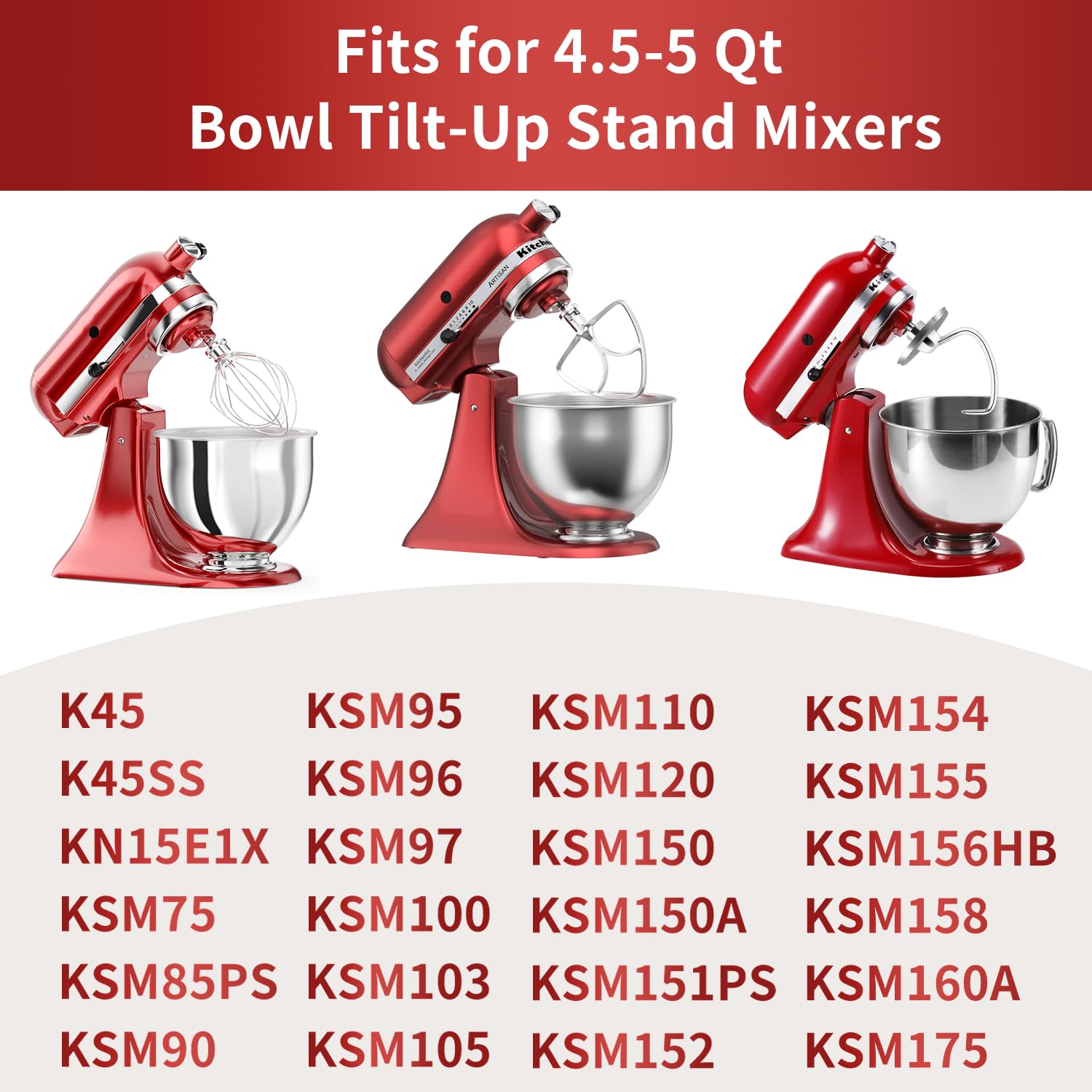 XINCAN compatibility-friendly kit for KitchenAid tilt-head mixers.