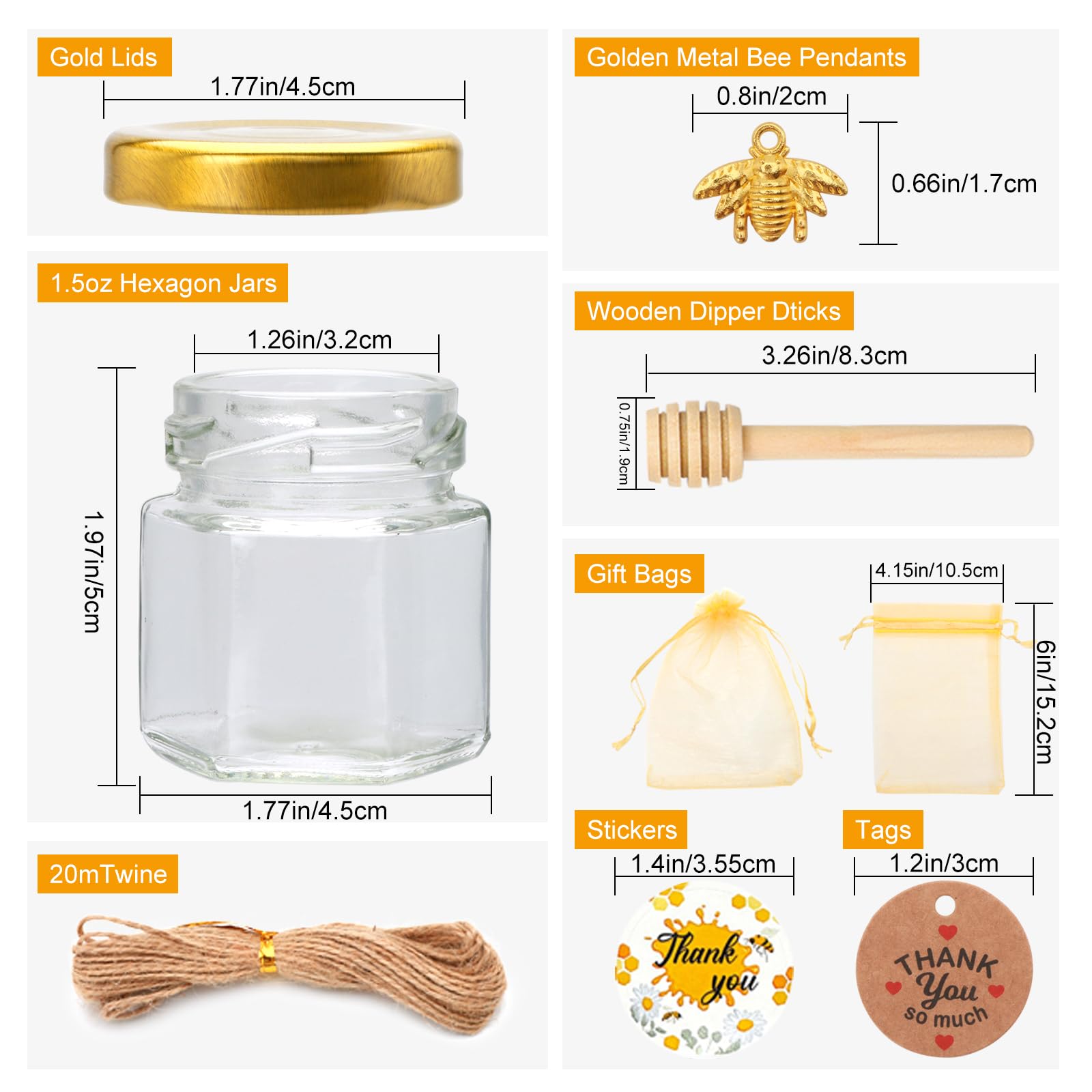 XING-RUIYANG golden lids pack adds a premium touch to each honey jar.
