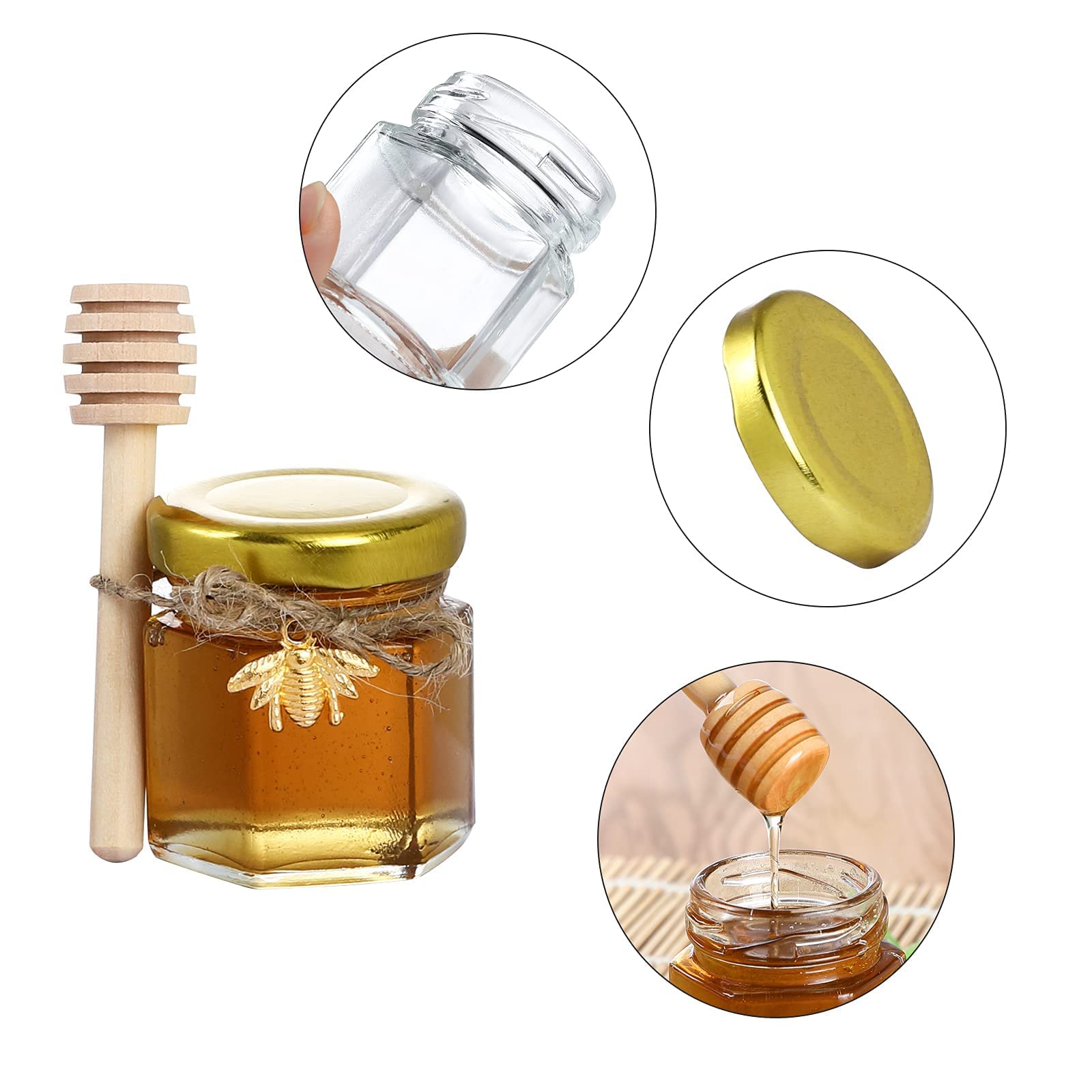 XING-RUIYANG gold lid close-up showcasing premium sealing.