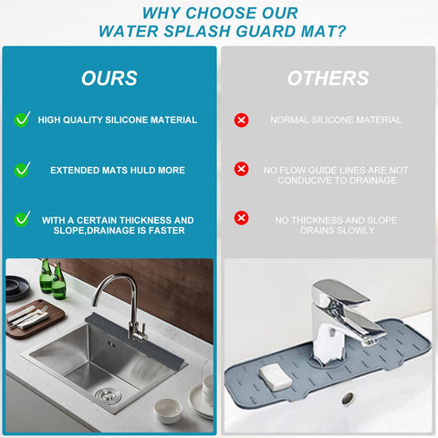 Xingruyu food-grade silicone ensures durable, reusable protection for your sink area.