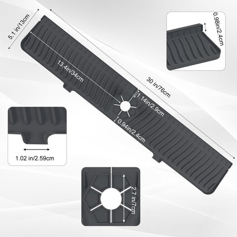 Xingruyu silicone sink mat guards countertop while drying hands and dishes.