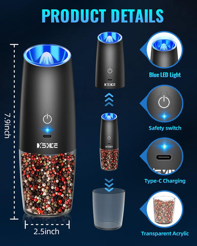 XinXu black 2-pack set ready for kitchen use