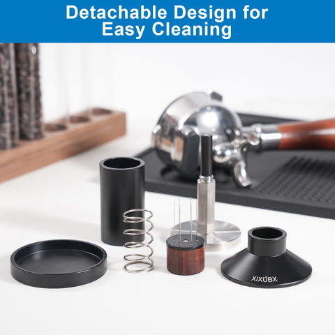 XIXUBX compact 2-in-1 tool saves counter space for home baristas