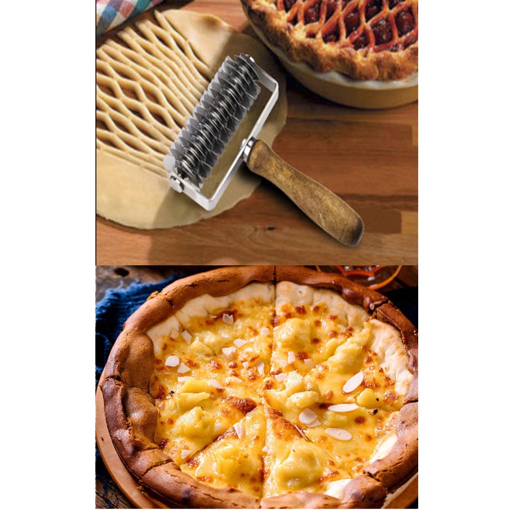 XIZHI pizza pastry lattice close-up shows neat, bubble-free tops