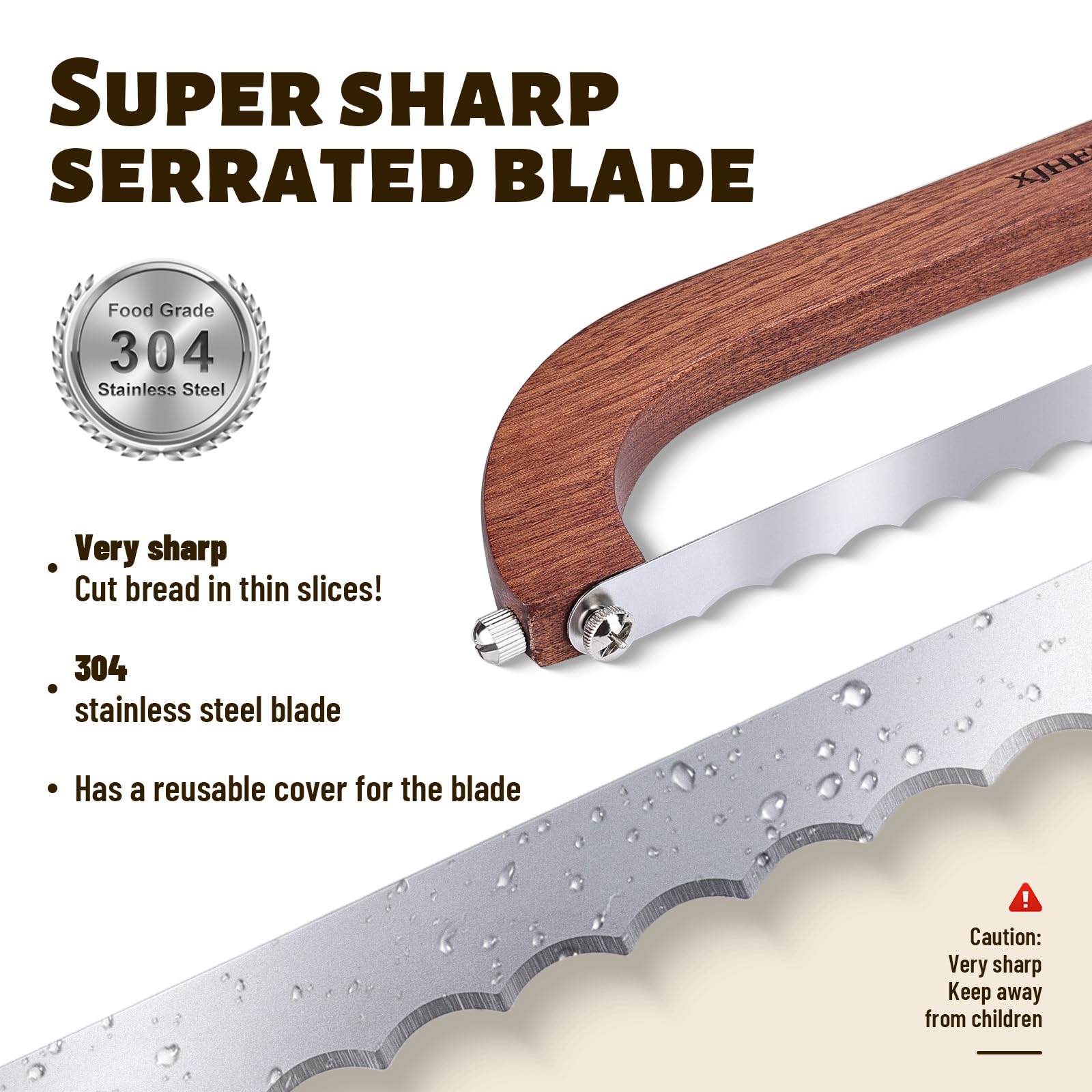 XJHEYLZ protective sheath keeps the blade safe.