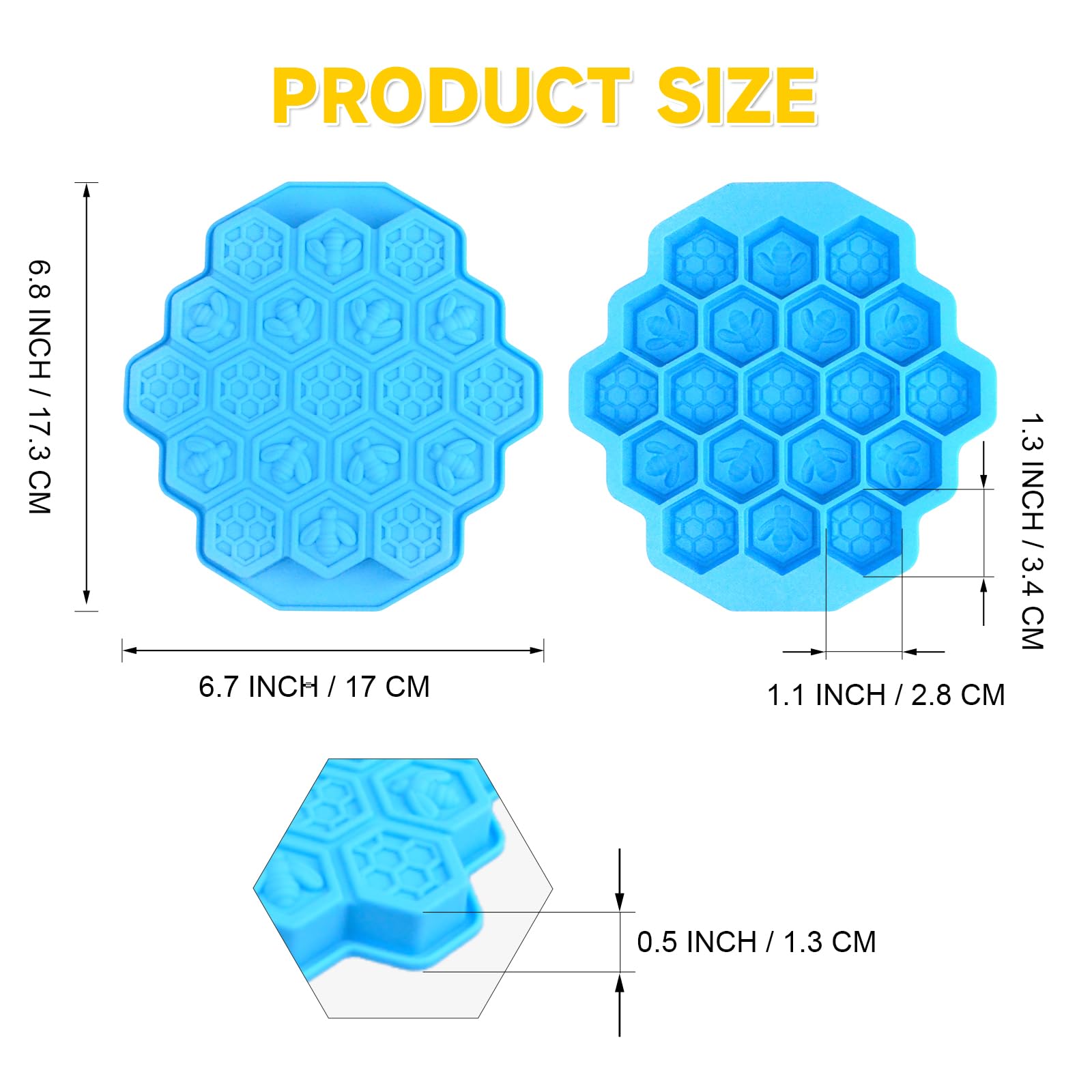 XJMWXHFC honeycomb mold green for bee-themed jelly and candy fun