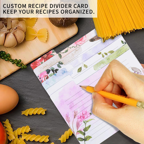 XKDOUS six divider cards help organize by course or occasion