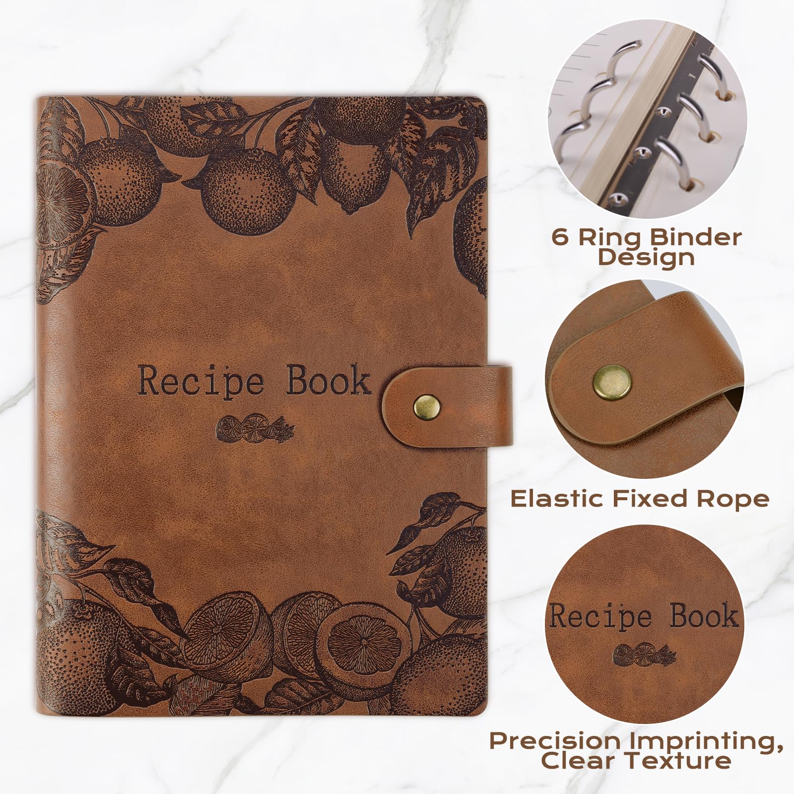 XKDOUS recipe book inner pages 120GSM, tear resistant for long notes