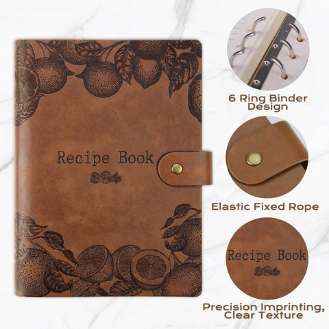 XKDOUS recipe book inner pages 120GSM, tear resistant for long notes