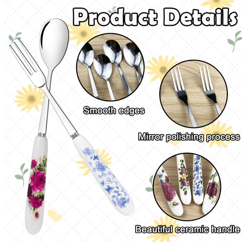 xlehoely 5.9-inch dessert spoons highlighting compact dining elegance