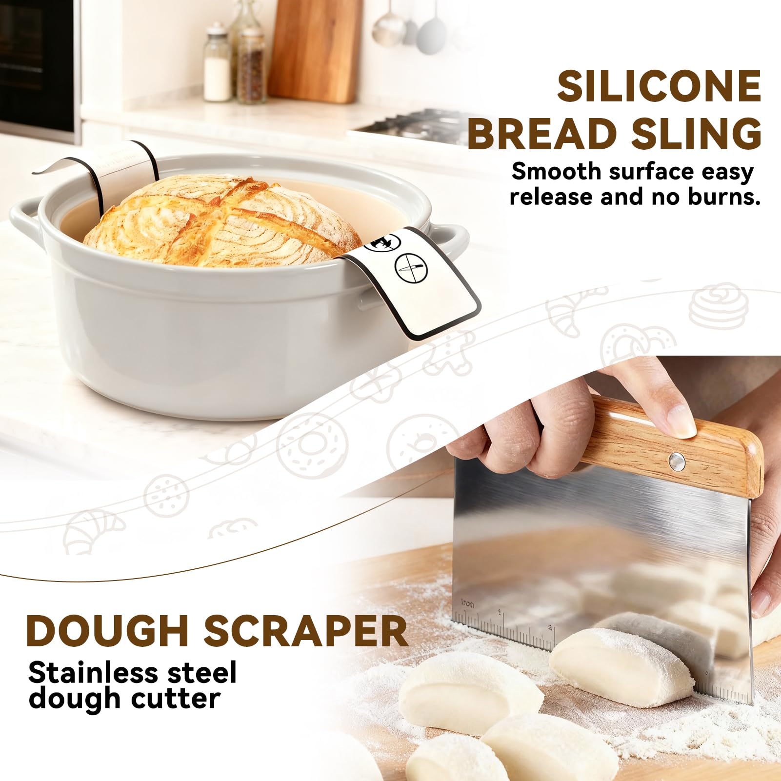 XLMYS sourdough starter kit bread bags keep loaves fresh while gifting to friends.