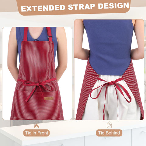 XLSXEXCL 2-pack aprons packaged for gifting or replacement