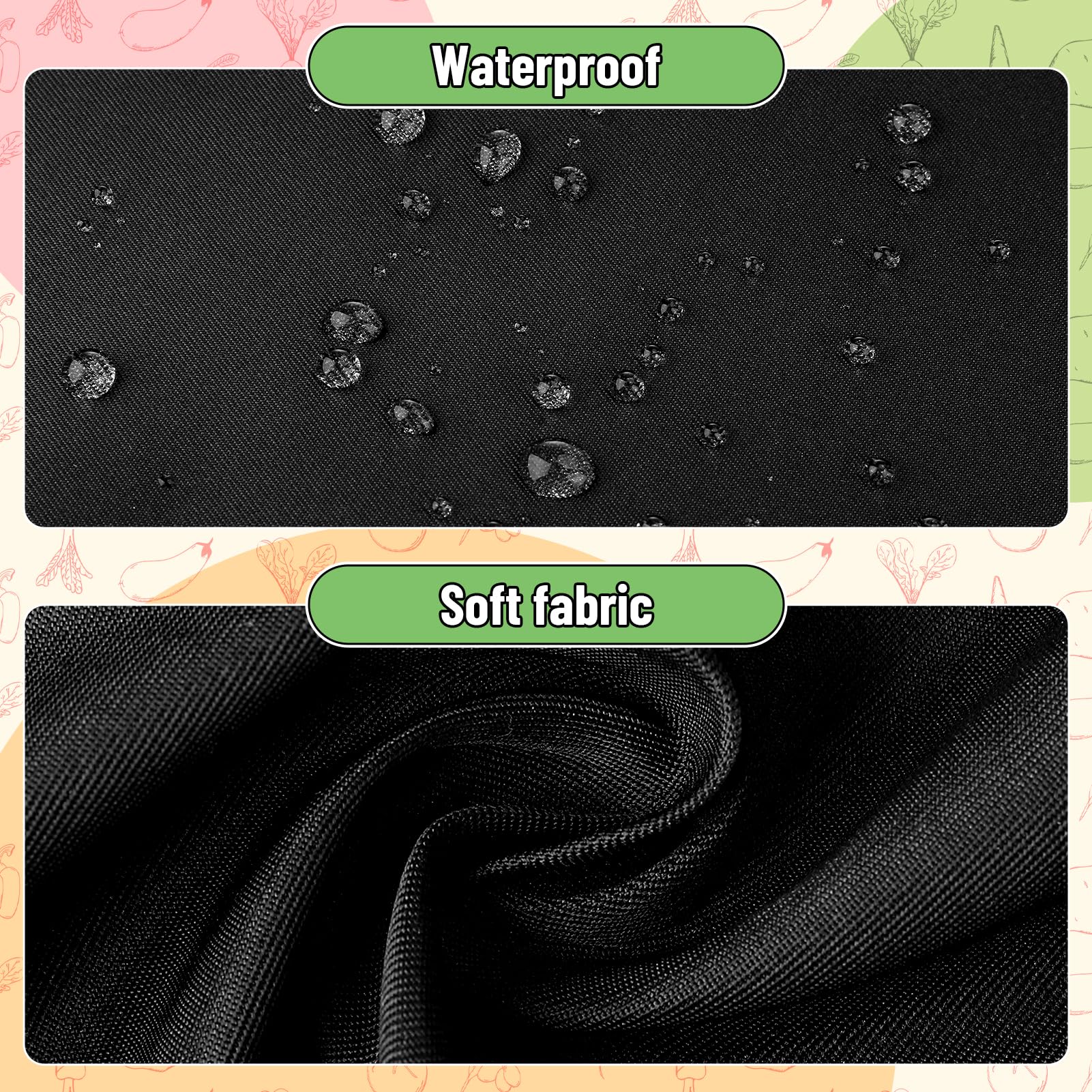 XLSXEXCL Waterproof fabric keeps kids clean during messy tasks.