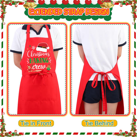 XLSXEXCL aprons showing two handy pockets during meal prep