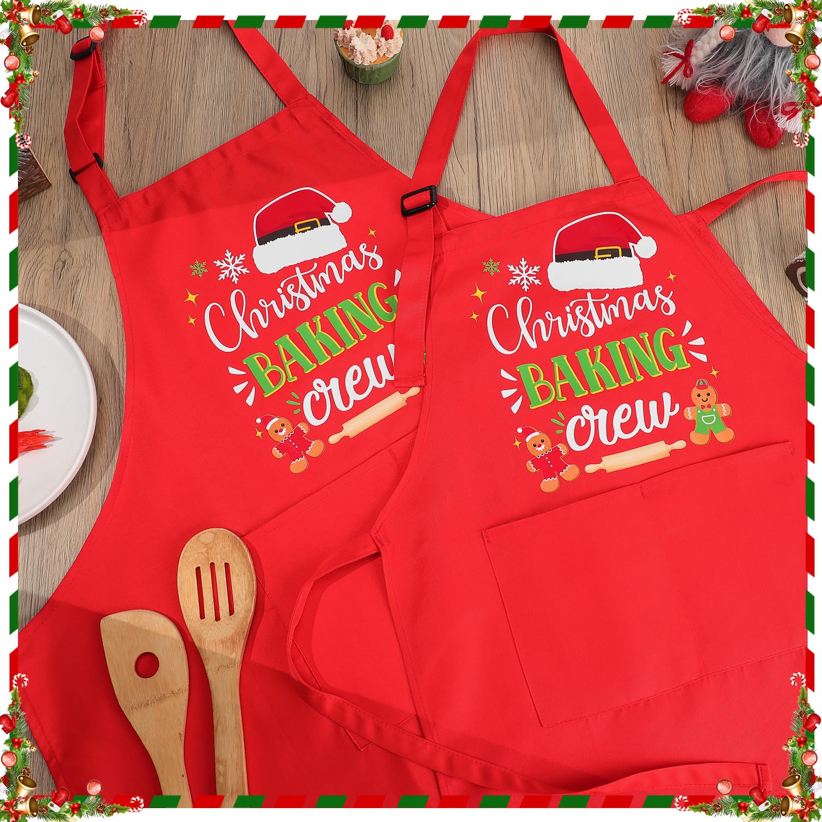 XLSXEXCL gift-ready family aprons ideal for Christmas and special occasions