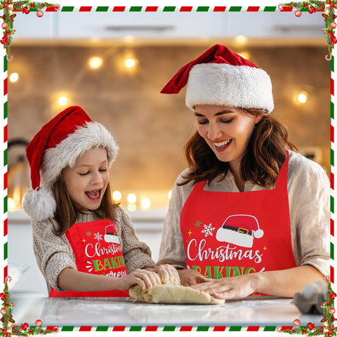 XLSXEXCL holiday kitchen aprons offering a coordinated look for celebrations