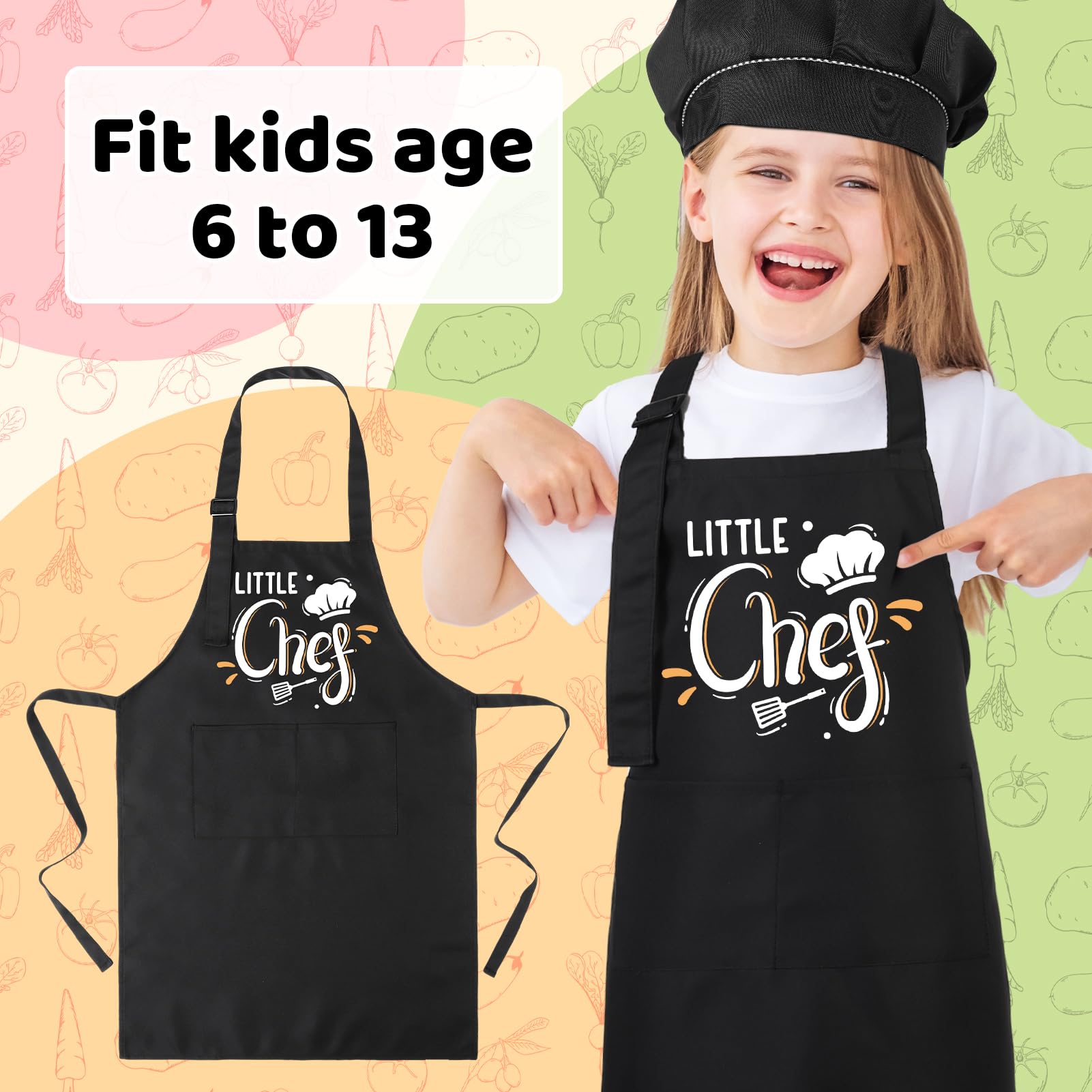 XLSXEXCL Little Chef pattern adds fun to learning.