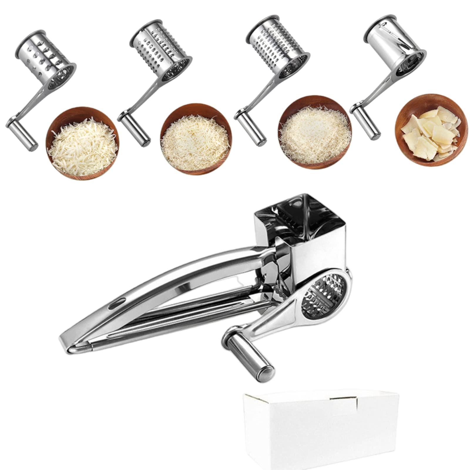 Xmipbs hand crank shredder assembly shows durable construction for long-term kitchen use.